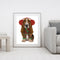 Christmas Puppy Oil Paint By Numbers Kits Canvas Drawing DIY Coloring Picture