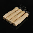 10 Pcs Wood Pottery Clay Sculpture Loop Tool with Stainless Steel Flat Wire