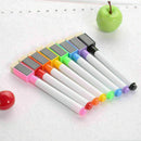 Set 8 Colors Magnet Pens Magnetic Dry Wipe White Board Markers Built Y4D7