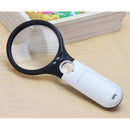 3 LED Light Lens Multiple 3X 45X Handheld Mini Pocket Microscope Magnifier Schmuc
