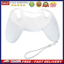 Silicone Non-Slip Grip Cover Case for PS4 Controller with Lanyard(White)