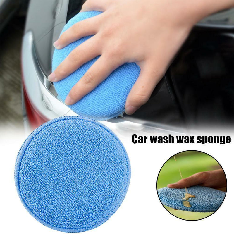 12PCS 5" Microfiber Foam Sponge Polish Wax Applicator Car Detailing Cleani hot.