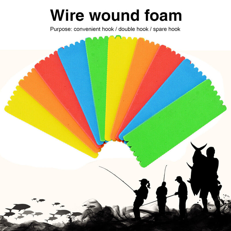 10pcs Foam Fishing Line Winding Board Fishing Main Coil Spindle Spool (S) Newly