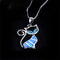 Exquisite Trendy Elegant Gift Fashion Chain Opal Necklace Cat Pendant Jewelry