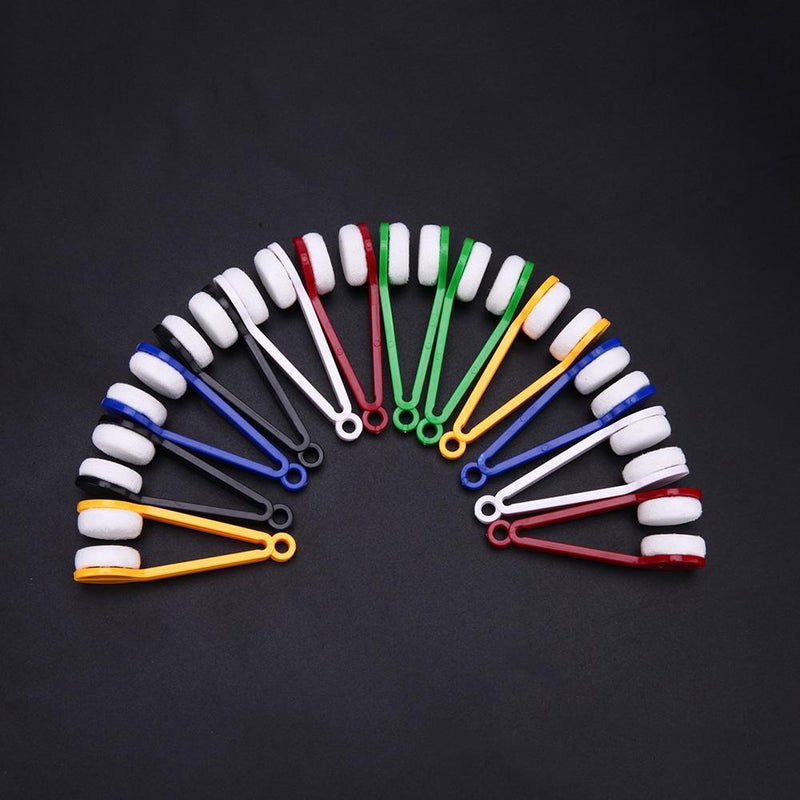 Multi-functional Portable Glasses Cleaner Brush Clamp Clip Cleaning Tool Newly