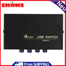 4-Port USB 2.0 Sharing Switch Switch Adapter Box for PC Scanner Printer