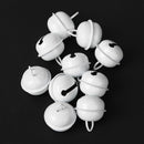 20pcs 25mm Metal Jingle Bells Christmas Hanging Decor Pet Pendant (White) Newly