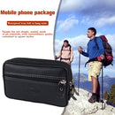 Male Pure Color Mobile Phone Holder Zipper Outdoor Jogging Sports Running Bag