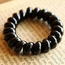 Black Elastic Women Hair Ties Rubber Hair Rope Extendable Telephone Wire