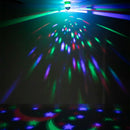 Rotating LED Star Night Light USB Disco DJ Stage Party Ball Light (White) Newly