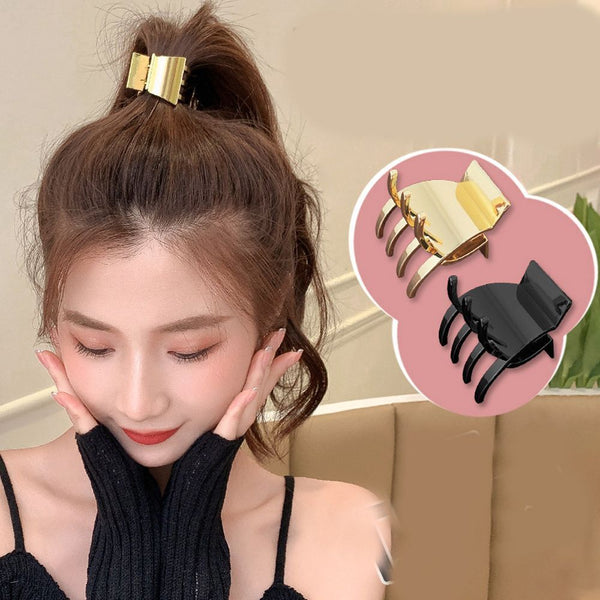 Women's Fashion Headwear Bangs Clamp Metal Hair Claw Hair Clips Horsetail Clip