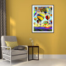 5D Diamond Painting Kit Hot Air Balloons Full Round Drill DIY Mosaic Crafts