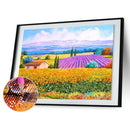 5D DIY Idyllic Scenery Full Round Drill Diamond Painting Kit Art Picture