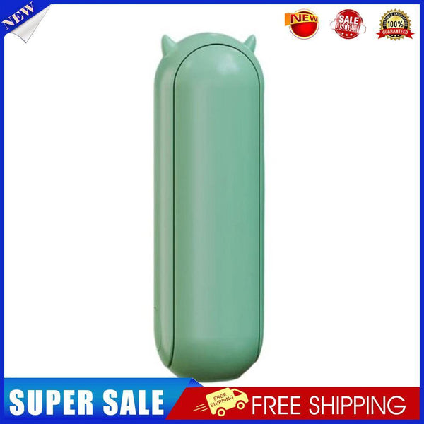 Pocket Fan USB Rechargeable Folding Fan 2000mAh Power Bank Function (Green)