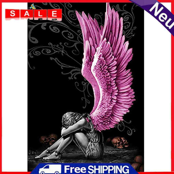 Rhinestone Fallen Angel Pictures 5D DIY Diamond Painting Full Round Drill Kit