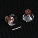 Handles Diamond Shape Pull Handle Cupboard Pulls Door Knobs Crystal Glass Knobs