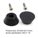 10pcs Rubber Pool Cue Tip Billiard Snooker Bottom Pole Tail Protector Cover