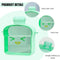 Clear Water Bottles Bread Shape Cup with Rotatable Threaded Lids (Green) Newly