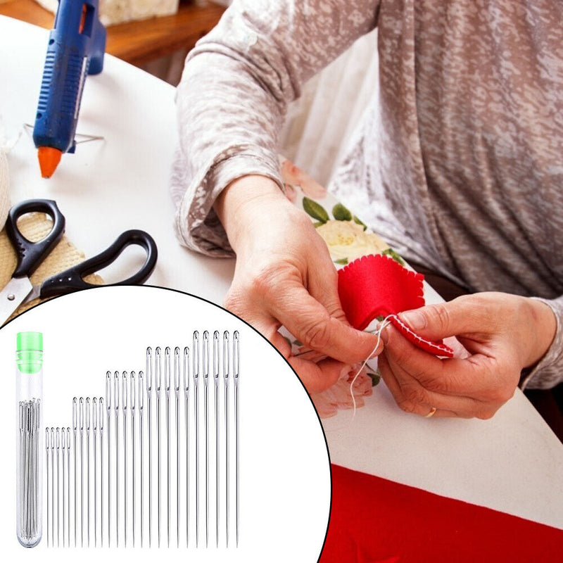 25pcs Household Crafts Sewing Needles Embroidery Stitching Big Eye Needle