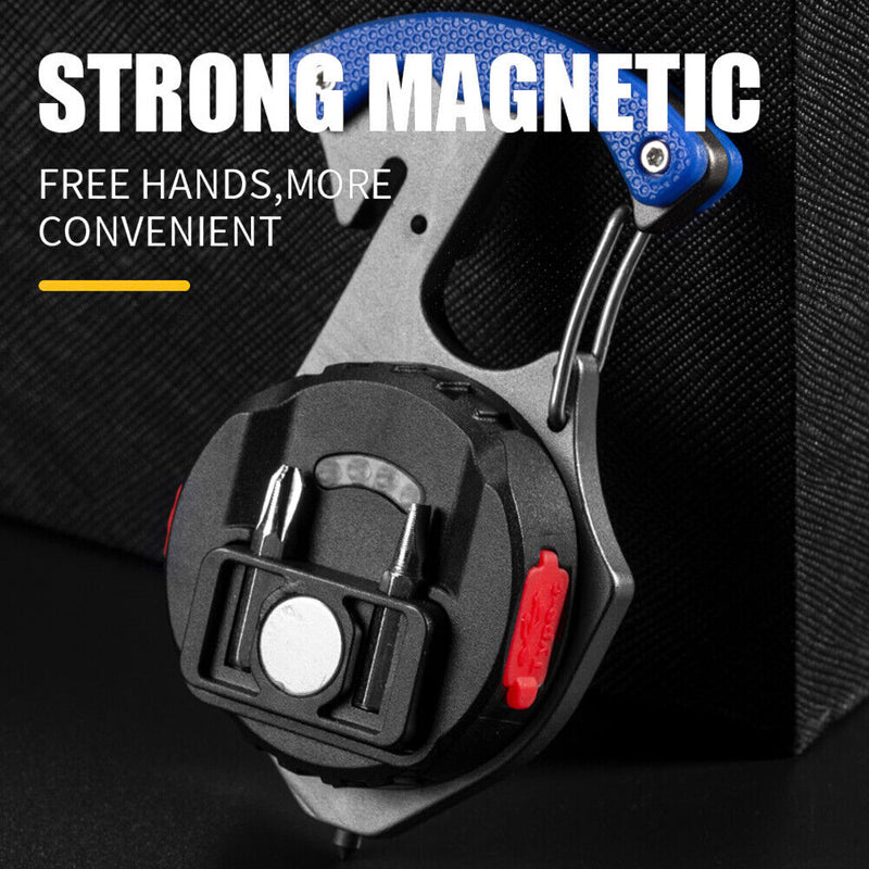 #A Portable COB LED Flashlight Light Keychain Lamp Strong Magnet Screwdriver Tor