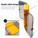 Double Side Fishing Lure Box Bait Case Organizer Lure Fishing Tool (Grey) Newly