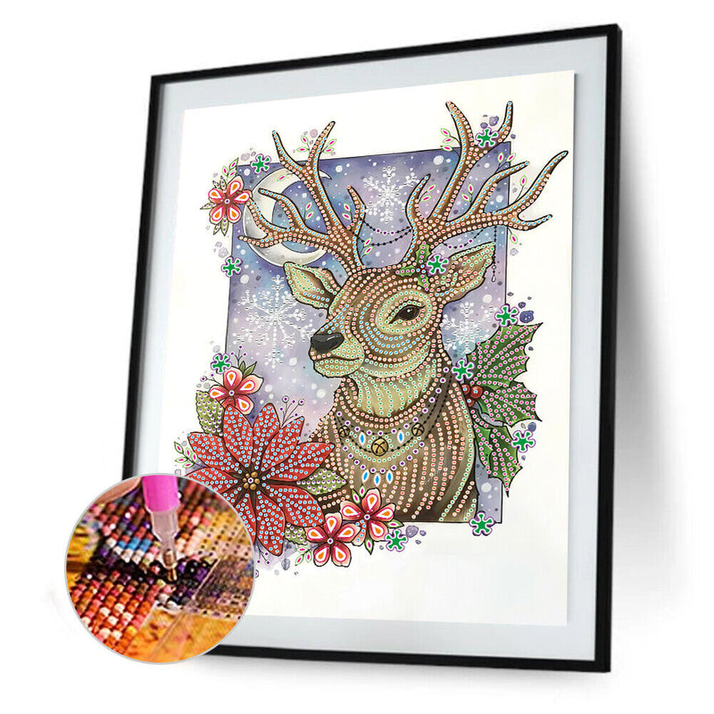 Animal Part Drill Special-Shaped Diamond Painting DIY Mosaic Kit (YX050) Newly