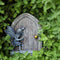 Fairy Door Fairies Sculpture Elf Statues Outdoor Wall Garden Outdoor Hot K7O0