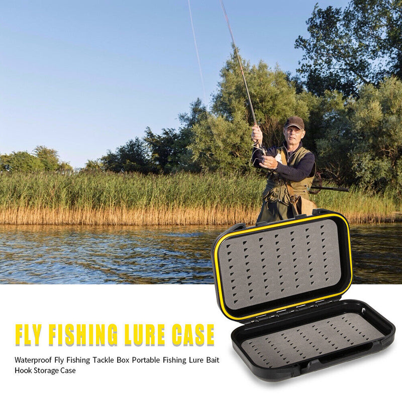 Waterproof Fly Fishing Tackle Box Portable Lure Bait Hook Storage Case Newly