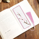 DIY Retro Bookmark Cotton Thread Craft Book Decor Embroidery Kit for Book Gif