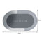 Water Absorption Non-slip Foam Washable Floor Mat (Light Grey 40x60cm)