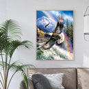 Full Round Drill Picture DIY Flying Eagle 5D Mosaic Craft Diamond Painting Kit