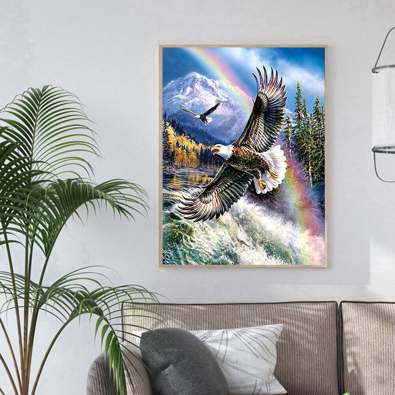 Full Round Drill Picture DIY Flying Eagle 5D Mosaic Craft Diamond Painting Kit