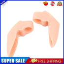 1 Pair Thumb Valgus Toe Separators Hallux Bunion Adjuster Corrector (Beige)