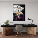 5D DIY Diamond Painting Lady Hat Full Round Rhinestones Mosaic Decor