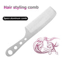 Space Aluminum Anti-static Comb Barber Hairdressing Styling Hair Brush (L) Newly