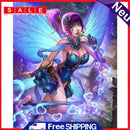 30x40cm DIY Full Round Diamond Painting Fairy Elf Picture Rhinestone Mosaic Kit