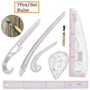 7 Pcs French Curve Metric Ruler Sewing Ruler Tailor DIY Set S Clothing FAST F4Y1