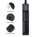 USB Battery Charger 1 Slot Charging Adapter for 18650 21700 22650 16340 Newly