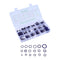 265pcs Assortment Kit Car HNBR Air Conditioning O Ring Seals Set(Purple) Newly