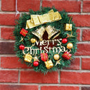Bow-knot Garland Ornament Christmas Wreath Wall Hanging Christmas Decorations