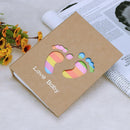 6 inch 100 Pages Interleaf Type Photo Album Picture Storage Frame(Footprint