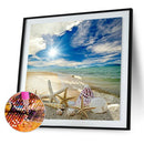 5D DIY Diamond Painting Full Square Drill Beach Starfish Wall Decor Rhinest