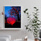 Hand Painted Oil Paint by Numbers DIY Heart Lantern Drawing Wall Decoration Gift