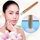 1pc Wood Aluminum Handle Cosmetic Brush Soft Fiber Hair Nose Shadow Brushes