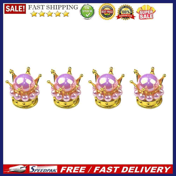 4pcs Copper Core Tyre Stem Dust Air Cover Car Styling Bead Wheel Tire Valve C