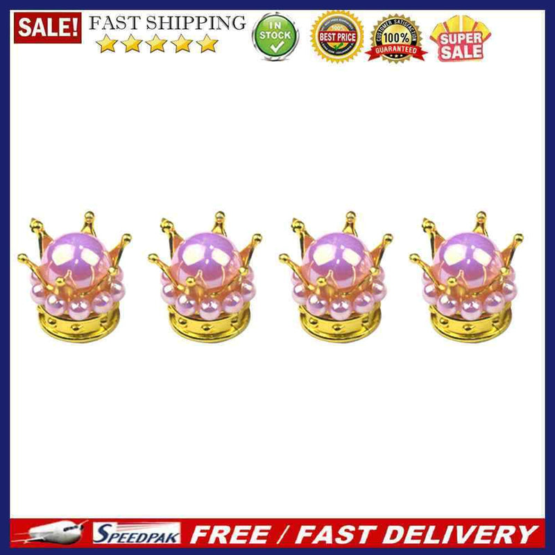 4pcs Copper Core Tyre Stem Dust Air Cover Car Styling Bead Wheel Tire Valve C