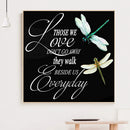 Dragonfly Letter 5D DIY Full Round Diamond Painting Animal Decor Mosaic Craft
