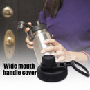 #A Sports Bottle Wide Mouth Nozzle Cap Plastic Stainless Steel Thermos Pot Wide