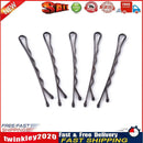 Metal Waved Hair Clip U-shaped Non-Slip Hair Pin for Thick Hair (Black) Newly