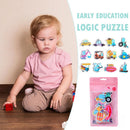 12pcs Children DIY Production Paper Puzzles Enlightenment Educational Toys
